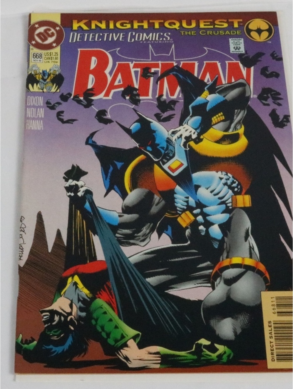 Detective Comics #668 (Nov 1993) — "Knightquest: The Crusade" begins,